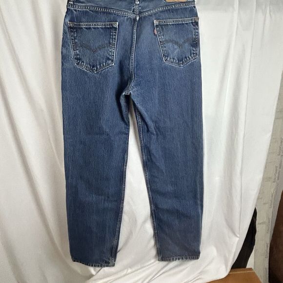 Levi Jeans 550 Mens Size 36x36 Straight Leg Blue Denim - Picture 7 of 11